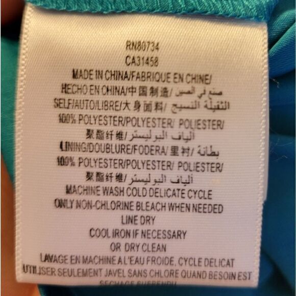 Bcbgeneration teal blue mini dress sz 8 - Picture 10 of 10